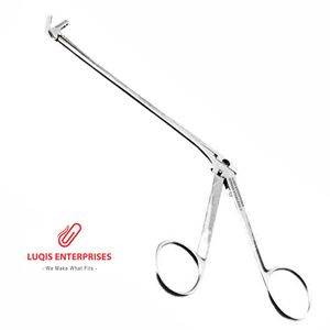 Pinza Nasal Angulada para Perforación y Corte, 2.0 mm x 10.0 mm, Instrumento Quirúrgico ORL de Acero Inoxidable - Product Image 1
