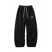 Pantalon de jogging pour homme, coupe régulière, grande taille, imperméable, avec logo personnalisé, pour l'entraînement sportif, la course en extérieur et les loisirs, coupe fuselée