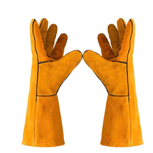 Anti-Slip MIG TIG Silicone-free Kevlar Liner Heat Resistant Leather Best Price Customized OEM Logo Welding <b>Gloves</b> - Product Image 1