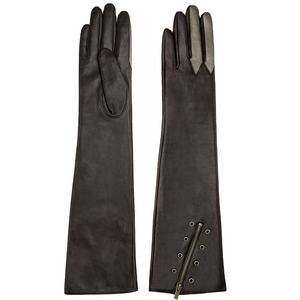 Guantes Largos de Cuero con Cremallera para Mujer, Elegantes, Estilo Ópera, para Conducir, Cálidos - Product Image 1