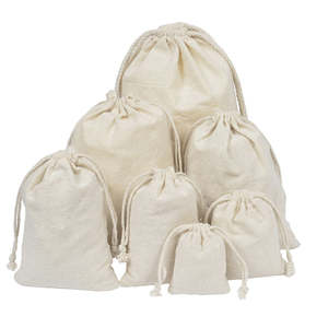 Sacs en coton réutilisables, durables, en fibres naturelles, pour un usage quotidien polyvalent et une organisation simple, fournisseur indien - Product Image 1