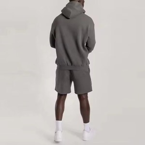 Ensemble sweat à capuche et short en polaire pour homme, coupe ajustée, best-seller, fabriqué au Pakistan - Product Image 2