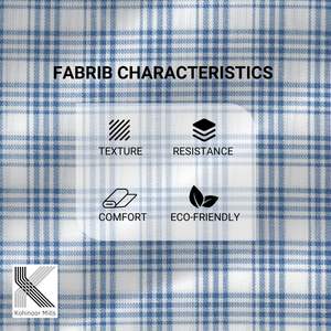 Tissu pour chemises en flanelle tissée, 100 % coton écologique - Product Image 3