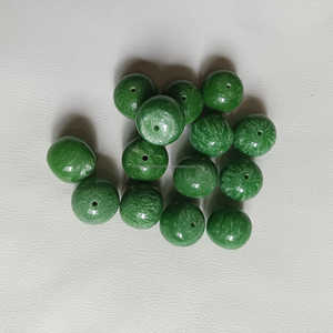 ลูกปัดหยกธรรมชาติขัดเงาเรียบทรงกลมขนาด 8-10 มม. สำหรับทำสร้อยข้อมือและเครื่องประดับ - Product Image 3