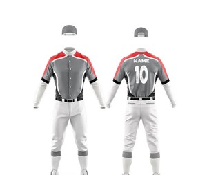 ชุดเบสบอล OEM สำหรับทีมโรงเรียน กางเกงและเสื้อเบสบอลโพลีเอสเตอร์ ชุดเสื้อกีฬาระบายอากาศ ราคาโรงงาน - Product Image 3