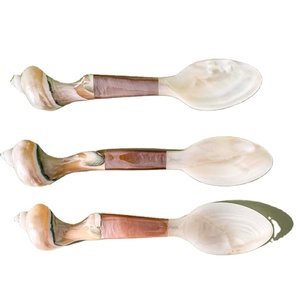 Cuchara de café de nácar de lujo Artesanías personalizables ecológicas de alta calidad para bodas y cenas - Product Image 2