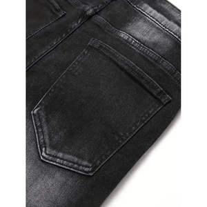 New Fashion Mens Denim Jeans Retro Style Wide <b>Leg</b> Washed Denim Pants Premium Quality Casual - Product Image 4