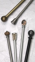 Tringles à rideaux métalliques extensibles décoratives pour la maison avec embouts décoratifs – Prix usine