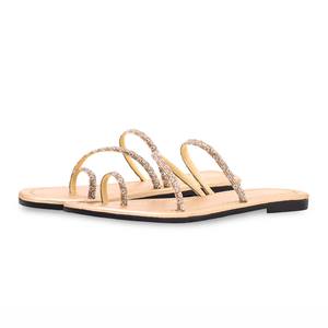 Sandalias de tacón informales doradas CL1777 - Product Image 3