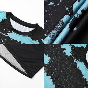 Maillot de motocross 100% polyester, tissu micro-mesh respirant, cuir véritable, sublimation, service OEM, design personnalisé - Product Image 2