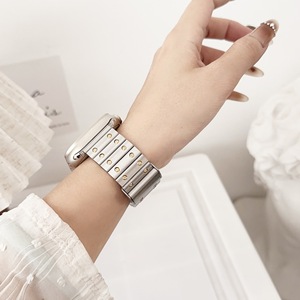 <span class=keywords><strong>Bracelet</strong></span> de montre de luxe en acier inoxydable <span class=keywords><strong>Bracelet</strong></span> en métal adapté aux hommes et aux femmes pour la série de montres intelligentes - Product Image 2