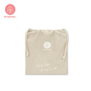 Mukasa - Bolsa de Viaje Plegable y Portátil para Esterilla de Yoga, de Lona de Algodón y Lino Natural, 42x42 cm, Cuadrada, para Todas las Estaciones, con Logotipo y Color Personalizados - Product Image 1