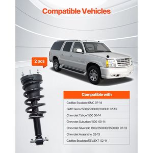 2 Amortiguadores Delanteros Compatibles con Cadillac Escalade/ESV/EXT GMC Sierra Chevrolet, Sistemas de Suspensión - Product Image 2