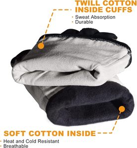 Welding <b>Gloves</b> Made Of High Quality Double Layer Cowhide Leather Custom Design Industrial Construction Welder <b>Gloves</b> - Product Image 5