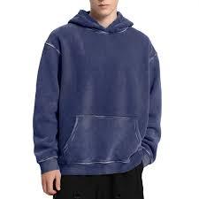 Sudadera con capucha y cremallera de algodón grueso con efecto desgastado de inspiración vintage - Product Image 3