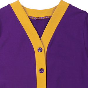 ASU <b>University</b> Women Cardigan Purple Yellow V-Neck Sweater Full Sleeve Button Closure Eighteen Embroidery Sorority Wear Coat2026 - Product Image 2