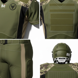 ชุดยูนิฟอร์มอเมริกันฟุตบอลแบบมืออาชีพ สั่งทำพิเศษด้วยเทคนิค Sublimation เสื้อทีมคุณภาพสูง ระบายเหงื่อได้ดี สำหรับผู้ชาย - Product Image 5