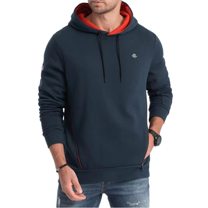 Fabricante al por mayor de alta calidad logotipo personalizado negro con capucha larga con capucha otoño sudaderas con capucha y ropa deportiva para hombres - Product Image 1