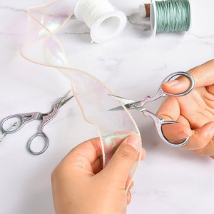 Stainless Steel Embroidery <b>Scissors</b> Set Sharp Blade Small <b>Sewing</b> Craft Tool Right Handed For Makeup And Thread Cutting - Product Image 1