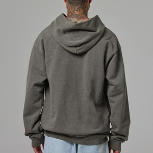 Sweat-shirt à capuche oversize pour homme, 100 % coton molletonné, avec logo imprimé sur le devant, style décontracté pour l'automne, modèle 2026 le plus vendu, disponible en ligne - Product Image 5