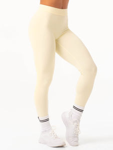 Último Conjunto de Leggings y Sujetador Scrunch V Lemon Drop OEM Personalizado para Mujer, Conjunto de 2 Piezas a Juego para Mujer, Nuevo Conjunto de Yoga Transpirable con Efecto Scrunch Butt - Product Image 4