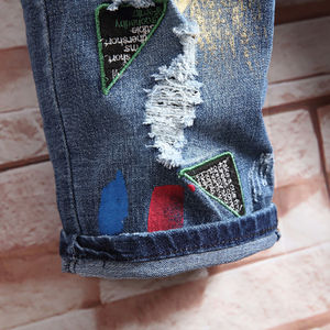 Pantalones Cortos de Mezclilla para Hombre, Casuales, de Verano, Ajustados, Transpirables, Estilo Urbano, Azul Clásico, Elásticos, con Decoración de Botones Simples - Product Image 6