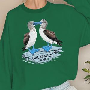 Galápagos Blue Footed piqueros ilustración sudaderas de mujer - Product Image 1