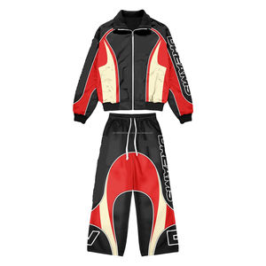 Conjunto Deportivo Personalizado de Dos Piezas para Hombre, Chaqueta Cortavientos y Pantalones Jogger de Poliéster y Nailon con Cierre, Modelo 2025 para Hombre - Product Image 3