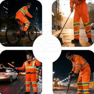 Pantalon de travail Safety Jogger, classe 2 ANSI, imperméable, extensible, confortable, pour les professionnels du bâtiment, logo personnalisé, bas de vêtement de travail fonctionnel - Product Image 6