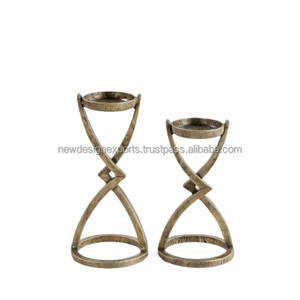 Support conique en métal de style moderne pour marque privée – Décoration durable en aluminium doré - Product Image 4