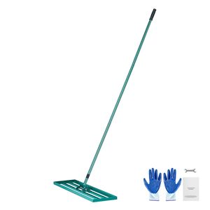 Rastrello Livellante per Giardino in Acciaio Resistente da 78 Pollici, Livellatore per Prato 36x10 Pollici con Testa in Plastica per Tutti i Tipi di Prato - Product Image 1