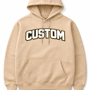 Sweat-shirt à capuche personnalisé, fabricant OEM, coton, polyester, molleton, emballage en polybag, logo personnalisé, vêtements - Product Image 1