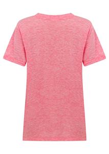Camiseta estampada de manga corta para mujer, cuello redondo, informal, a la moda, para uso diario - Product Image 3