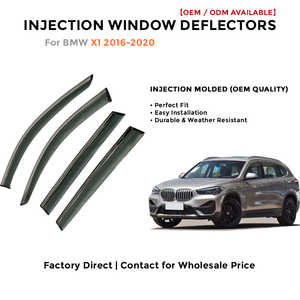 Déflecteur de vent pour BMW X1, pare-soleil, pare-pluie, visière de fenêtre de voiture injectée - Product Image 2
