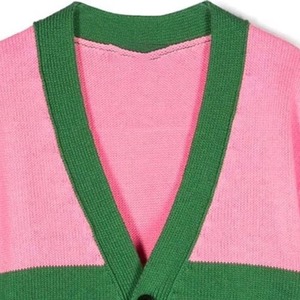 Wholesale Custom OEM Acrylic Cotton Knitted Sorority Lightweight Greek <b>Cardigan</b> <b>Sweater</b> for Women - Product Image 5