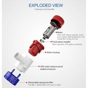 1100GPH 12V pompa elettrica acqua sentina marina 3/4 sommergibile \ "tubo per barche - Product Image 4