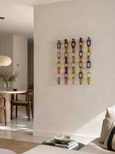 Nouvelle conception, art mural en résine à maillons, décoration intérieure, fait main, couleur et forme personnalisées, art de mariage, objet de collection - Product Image 5