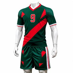 Uniforme de Rugby Sublimado para Hombre, Cuello en V, Rayas Verdes y Blancas, Manga Corta, Absorbe la Humedad, Corte Regular, Número 7 - Product Image 2