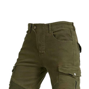 Jean de moto camouflage pour homme, coupe slim, taille haute, denim utilitaire avec protections de hanche et de genoux amovibles, respirant, toutes saisons - Product Image 5