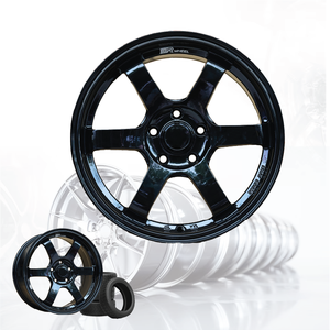 ล้อแม็กซ์รถยนต์อลูมิเนียมอัลลอยด์ 3R ใหม่ สีดำเงา JDM VOLK TE37 S-PLUS ขนาด 17 นิ้ว 5 รู 100 04115-V39 - Product Image 1