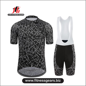 JUST FITNESS GEARS Ensemble de vêtements de cyclisme imprimés pour hommes, sans manches, en spandex/polyester, à séchage rapide, pour adultes - Product Image 5