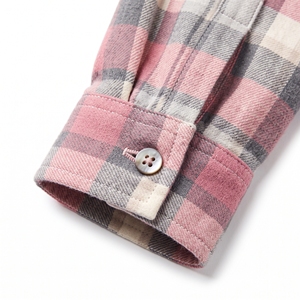 <b>Women's</b> Winter Plaid <b>Flannel</b> <b>Shirt</b> Cozy Warm Casual <b>Check</b> <b>Shirt</b> OEM ODM Wholesale Factory Custom Colors Low MOQ - Product Image 4