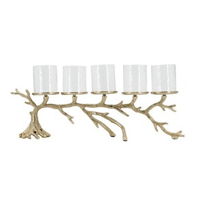 Support de bougie 33 cm à double support, durable, décoration d'intérieur - Product Image 1