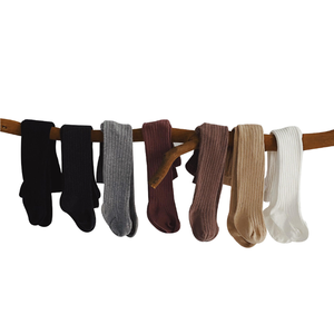 Medias de color liso para mujer, leggings de algodón y poliéster de punto transpirables, pantalones elásticos cómodos y ajustados - Product Image 2