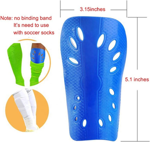 Protège-tibias en plastique légers, rouge et blanc, équipement de protection sportive pour toutes les saisons, ajustement universel - Product Image 3