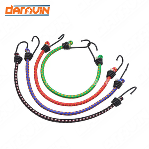 Cordon élastique à crochet de 8 mm, cordons ronds, corde de cerclage, élastique en caoutchouc, corde de bagage de 4 mm, fourniture de cordons de bagage à 8 griffes - Product Image 2