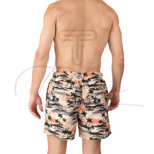 Pantalones Cortos de Playa a Rayas/Estampados Impermeables para Hombre, de Poliéster/Algodón, con Cierre de Cordón, Ropa Casual de Verano, Venta en Línea al Por Mayor - Product Image 2