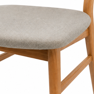 ARTERRA Luxury Japandi Round Dining <b>Table</b> Set Modern Wooden <b>Table</b> Cushioned Chairs for Apartment - Product Image 4