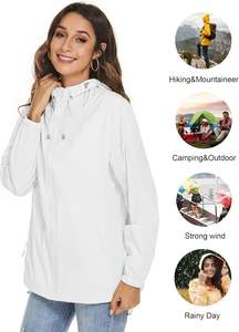 Chaquetas Cortavientos Deportivas de Invierno para Mujer, Acabado en Lona, Logotipo Personalizado Impreso, Transpirables, Ligeras, de Secado Rápido - Product Image 4