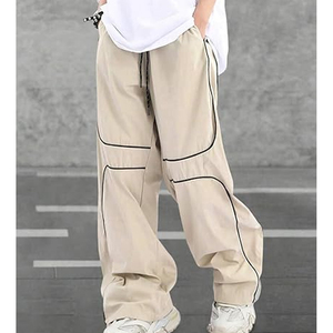 Pantalones deportivos de pierna recta para hombre, corte holgado, ligeros - Product Image 2